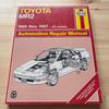 Used Haynes TOYOTA MR2 1985-1987 Repair Manual Toyota