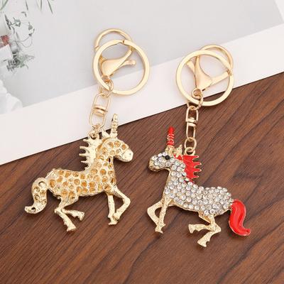 Yousheng Keychain Pendant 2026 Year of Horse Mascot Good Luck Charm Key Chain Bags Backpacks Car Decoration Chinese New Year Gift