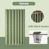 Luxury Thick Imitation Linen Shower Curtain Waterproof Bath Curtains For Bathroom Bathtub Large Bathing Cover with Metal Hooks