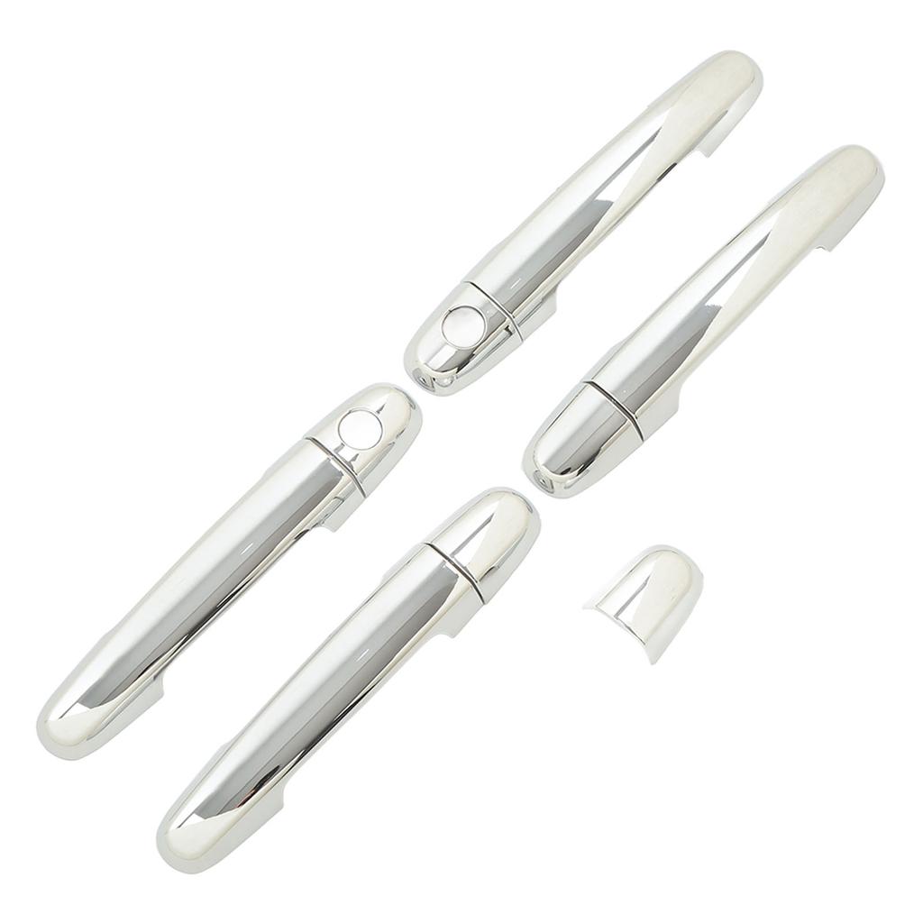 8 Pcs Car Exterior Door Handle Cover ABS Chrome Door Protector with Keyhole for Camry 02‑06