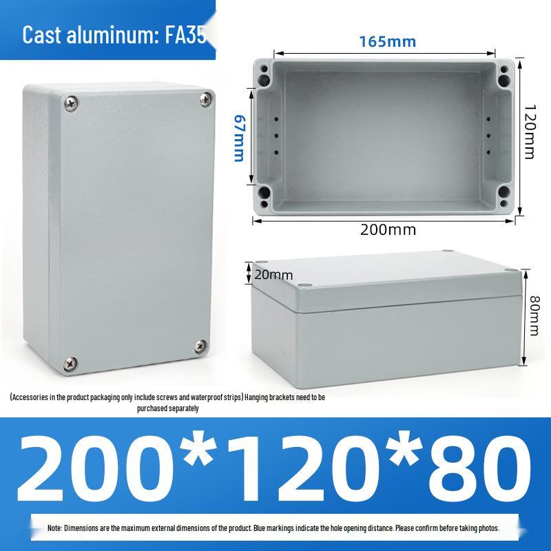 Outdoor Waterproof Die-Cast Aluminum Junction Box with Sealed Push Button Switch
