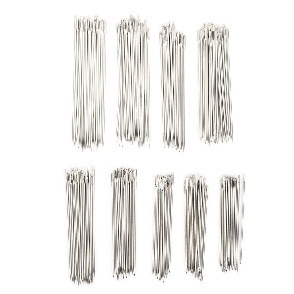 216Pcs Nähnadeln Edelstahl Stickerei HandStitching Quilt Reparatur Haushalt DIY(C# Groß