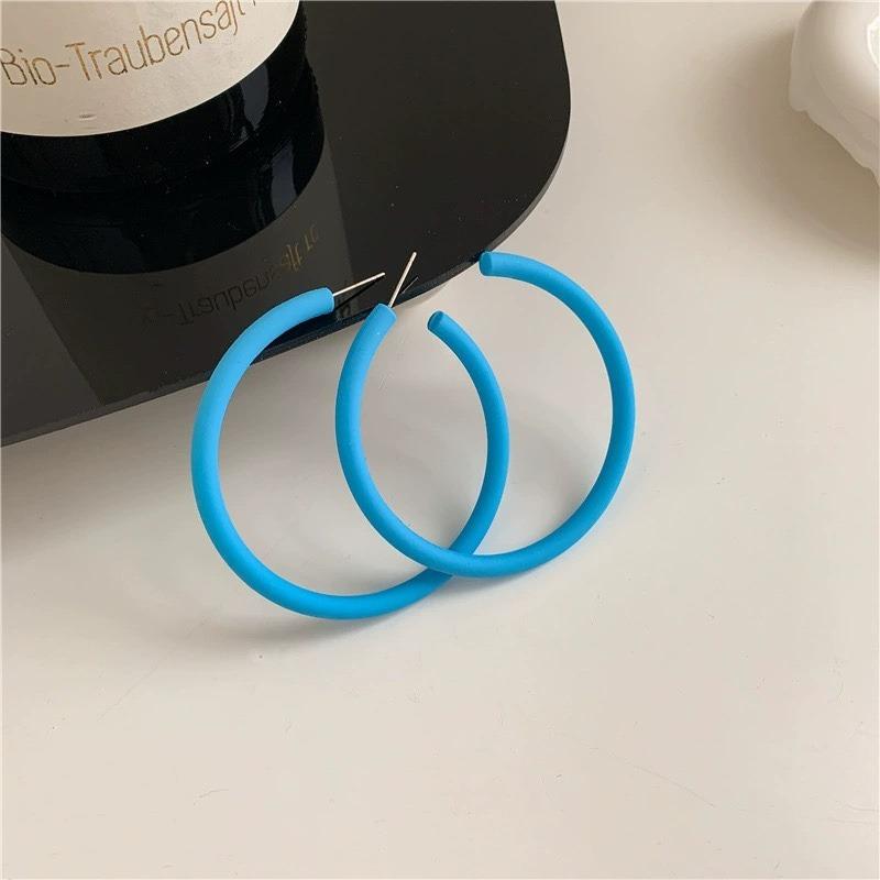 

Серьги Rose Story High-End Wave Retro Полукруглые большие серьги Liu Yifei Versatile Temperament Серьги-гвоздики озеро синий