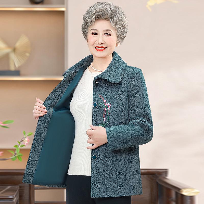 2026 New Spring Women's Outerwear - Grandma's Stylish Top for Elderly Women