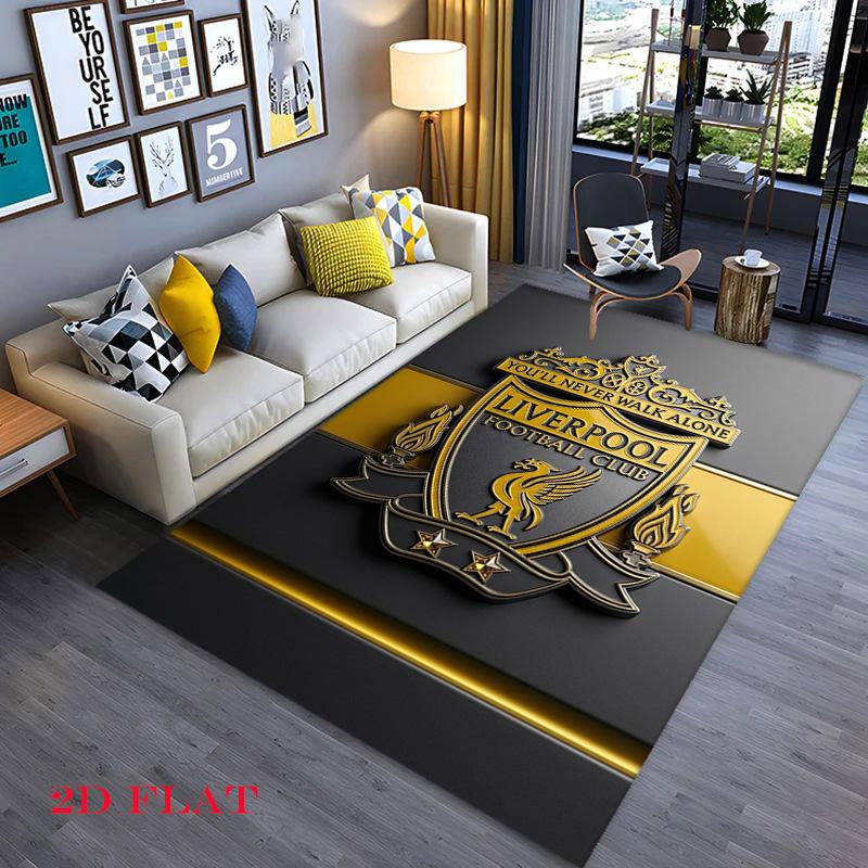 Vintage Liverpool Fc Crest Carpet Floor Mats Living Room And Bedroom Mats Protective Pad Fashion Gift