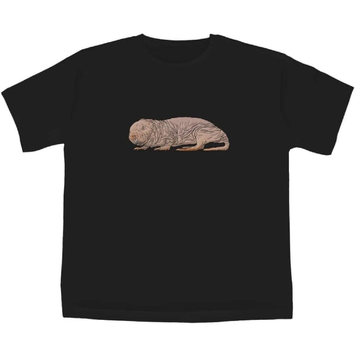 Azeeda 5-6 Years Naked Mole Rat Children s_Kid s T-Shirt (Black) (TS00247484) S