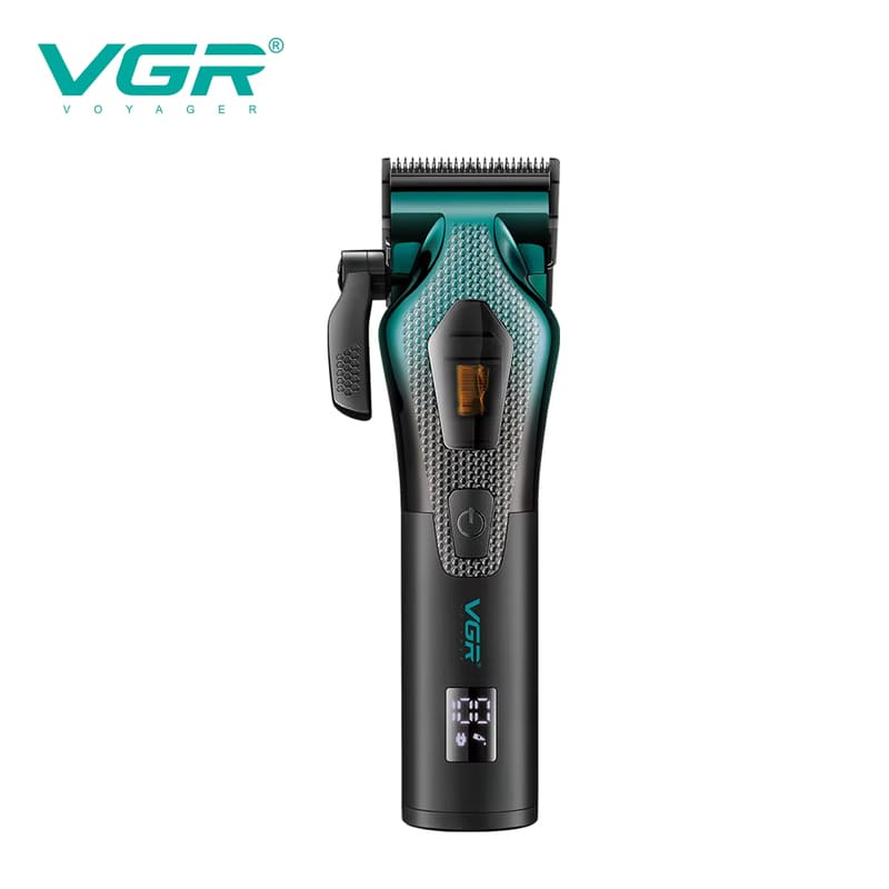 

VGR V-271 Electric Hair Clipper with Digital Display for Men s Oily Hair Professional High-speed Brushed Motor Clipper Shaver with Long Battery Life