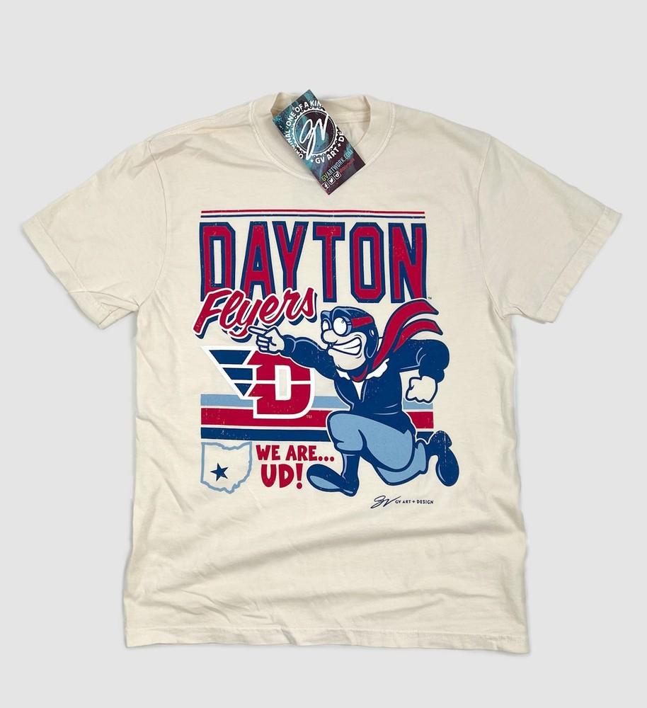 Ретро футболка для фанатов колледжа Dayton Flyers Rudy, унисекс XXXL