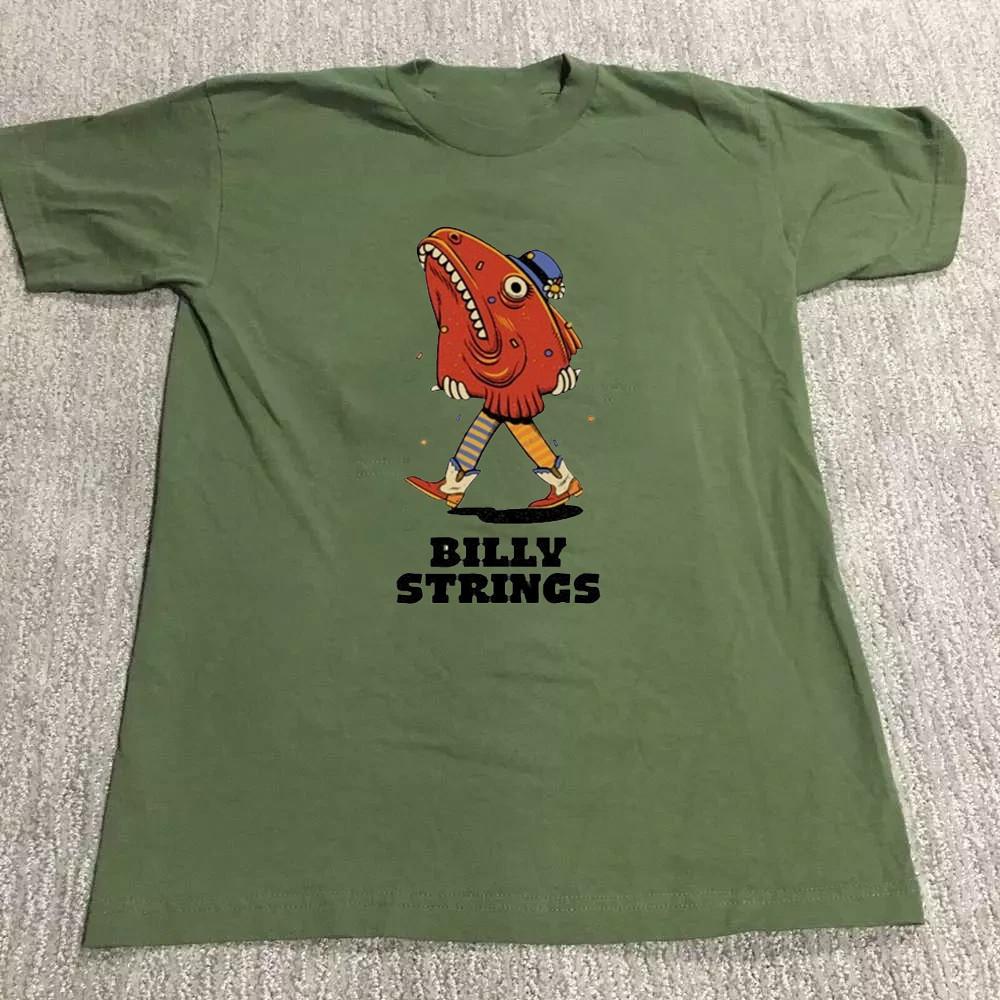 

Billy Strings Spring Tour 2025 Walking Fish Head T Shirt Green S-5XL HH309 Unisex T-Shirt XL