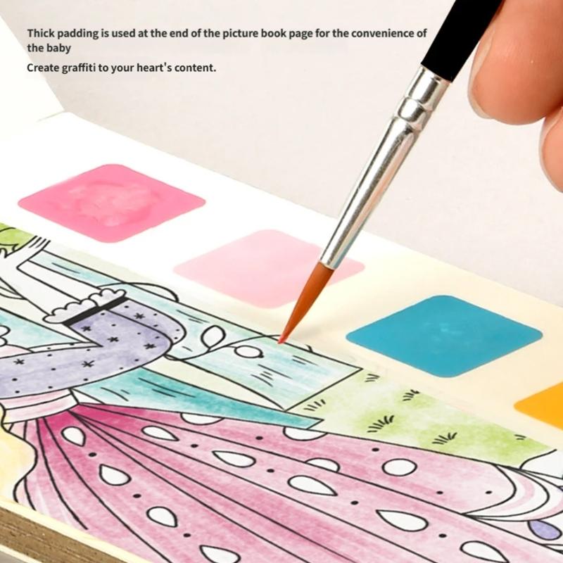 Reusable Water Drawing Book For Kids Safe Materials Disappears Dry Fantasy Themes Portable Designs