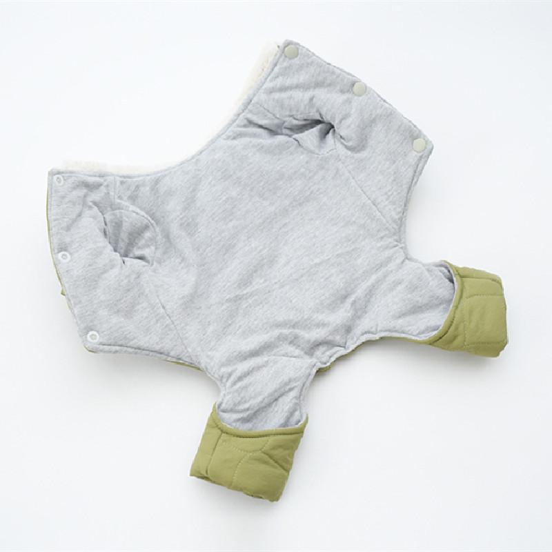 Thick and Warm Four Leg Dog Jumpsuit Puppy Small Dog Clothes Coat Jacket Yorkshire Pomeranian Poodle Bichon Pet Clothing Rompers