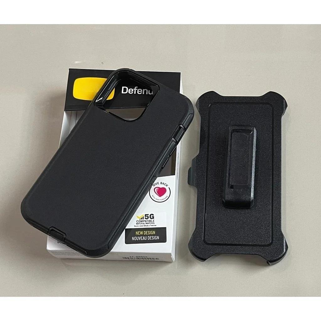 Off Defender Series Case Belt Clip For IPhone 17 Pro Max Air 16 15 14 13 12 Ott BOX Anti-drop Dustproof Protect Cover