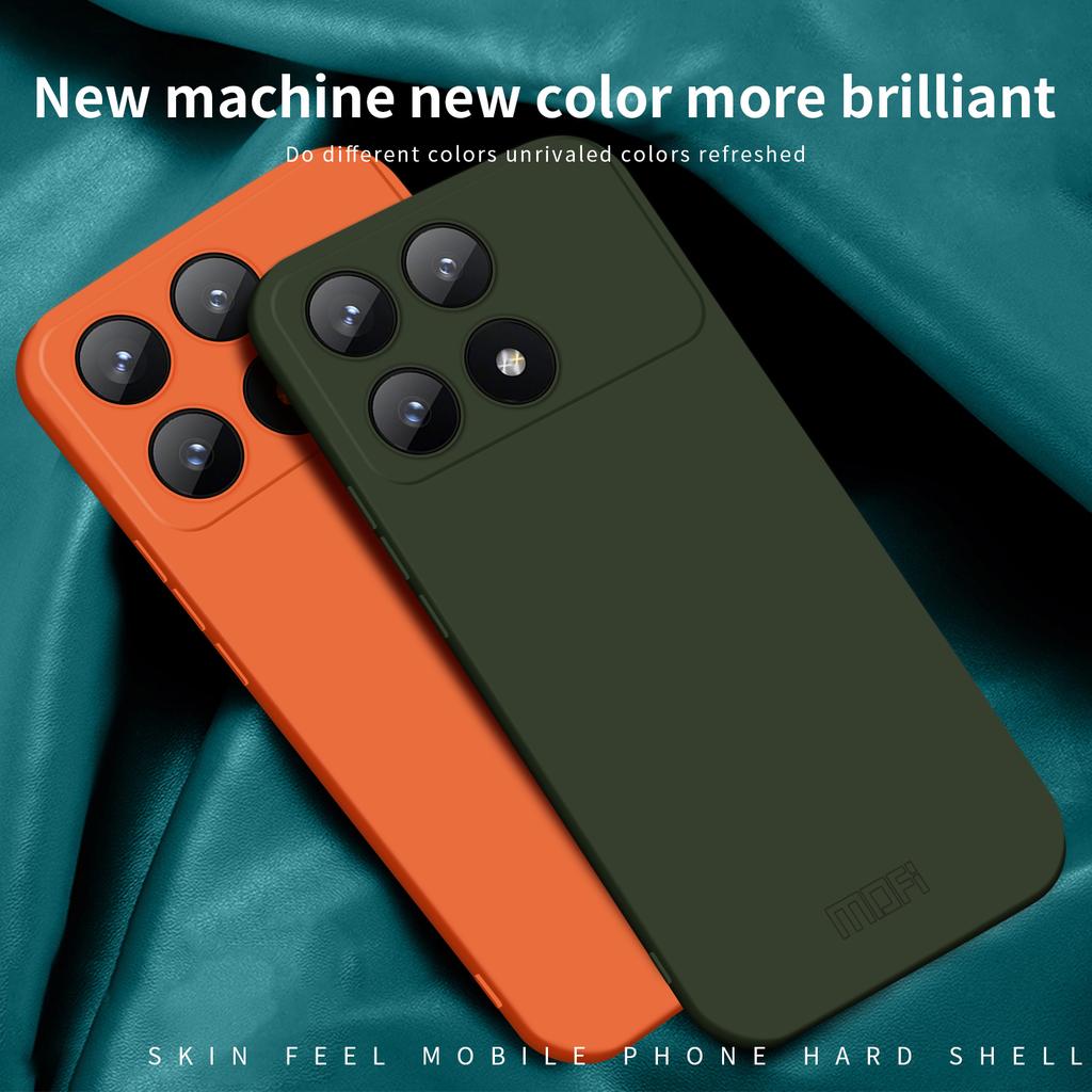 MOFI JK Qin Serie Für Xiaomi Redmi K70E 5G/Poco X6 Pro 5G Handyhülle TPU+Acryl Haut-Touch Hülle