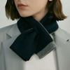 Boutique Design Color Matching Cross-perforated Warm Knitted Scarf Double-sided Scarf Soft Niche Temperament