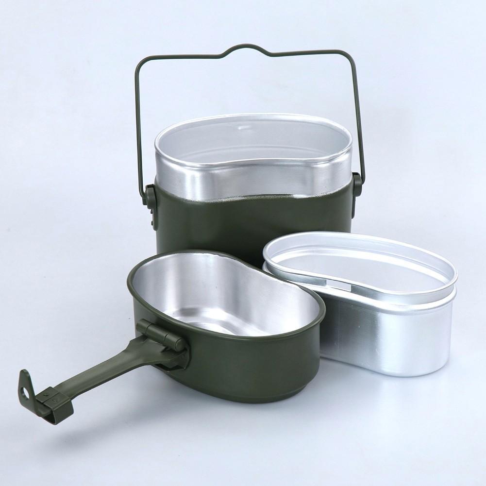 Buy 1* Camping Mess Kits Hiking Cookware Army Mess Kit Military Cook Mess Kits at affordable