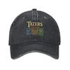Taters Culture Washed Cotton Baseball Cap With Colorful Embroidered Logo Design For Everyday Wear And Casual Style