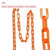 2/3M Halloween Chain Lights Plastic String Lights Luminous Halloween Chain Props  Garden Yard