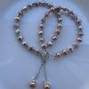 Baroque Pink & Purple Freshwater Pearl S925 Sterling Silver Irregular Bracelet