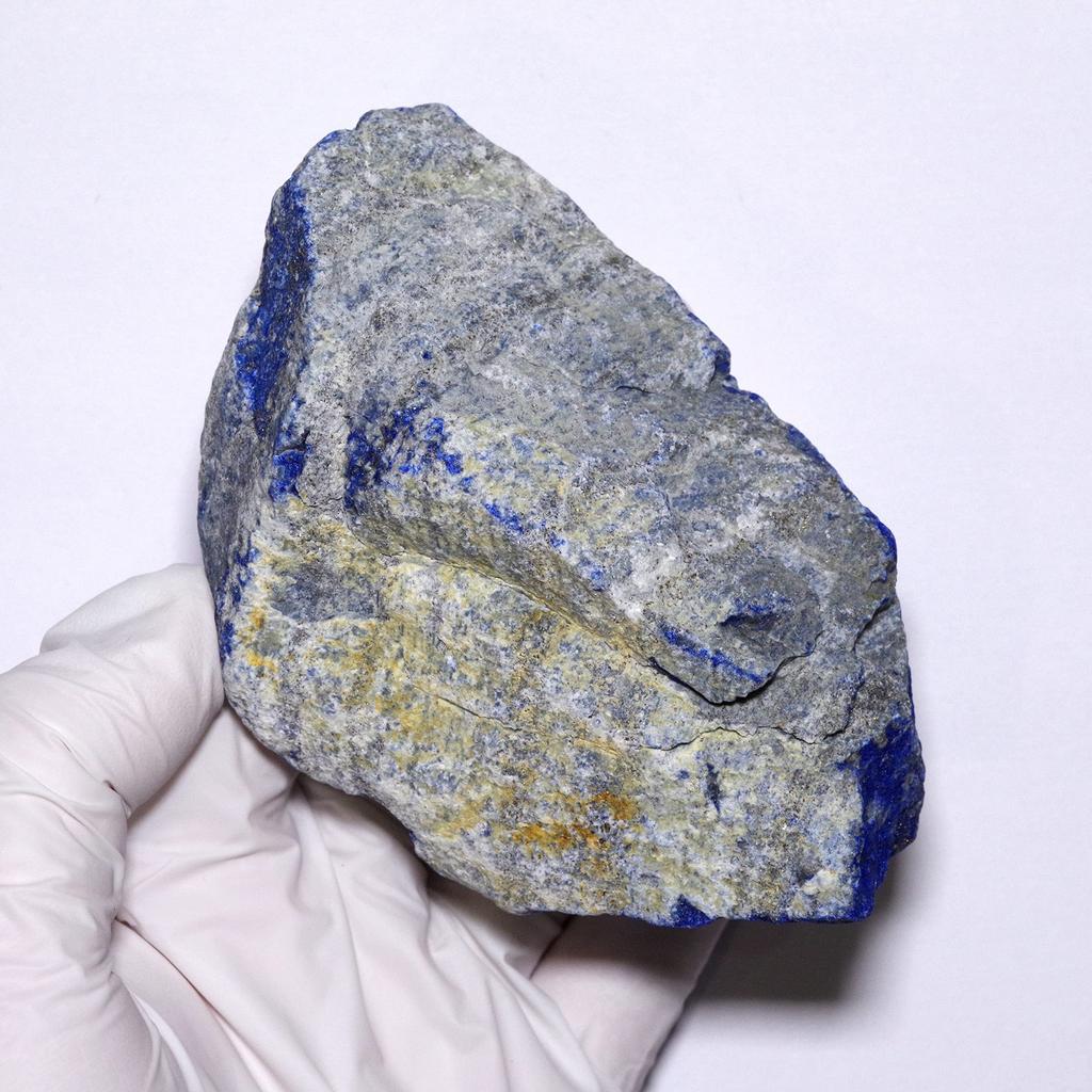 stone Natural mineral lapis lazuli Specimen Badakhshan [N2 Natural] / (22 "One-of-a-kind" [approx. 362g, 106x65x44mm], Origin Province,