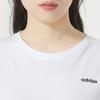 Adidas Solid Color Letter Logo Running Sports Training Fitness Crew Neck Short Sleeve T-Shirt Women Tops White JE3570