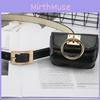 Belt Buckle Square With Square Bag Dualuse Casual Versatile Imitation Leather