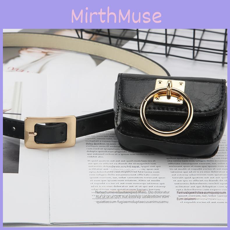 Belt Buckle Square With Square Bag Dualuse Casual Versatile Imitation Leather