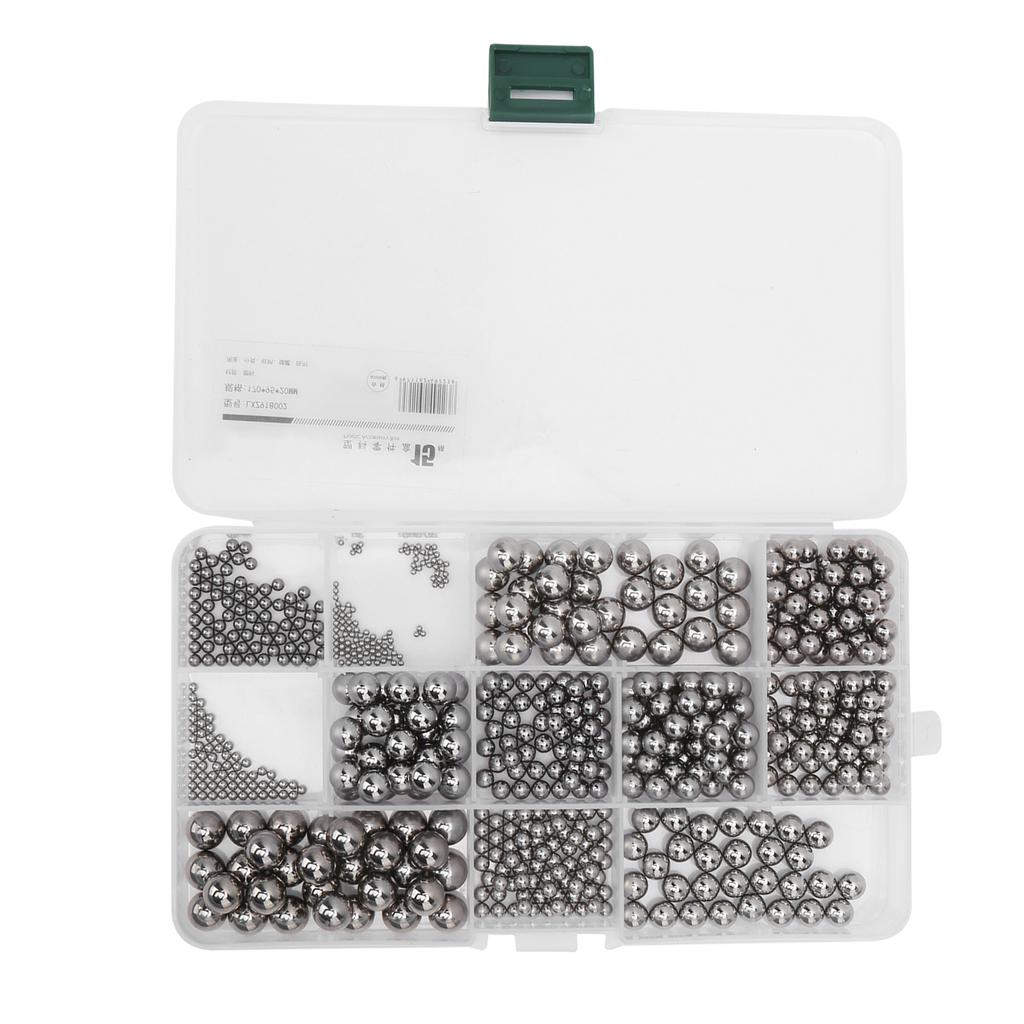 520Pcs Stainless Steel Balls Assortment Industrial Bearing Assembly for Grinding Tool