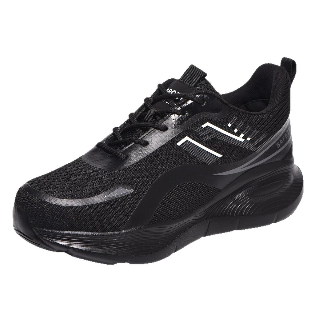 Scarpe di Sicurezza Nere da Uomo Coibentate Antiscivolo - Calzature con Costruzione Anti-Odore, Resistenti all'Usura, Anti-Schiacciamento, Anti-Perforazione