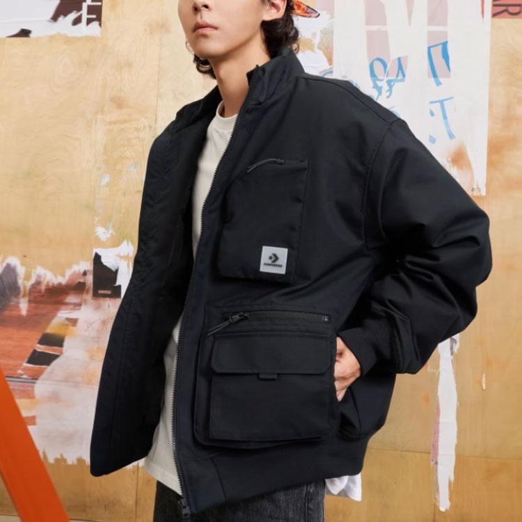 Converse Short Down Bomber Jacket Asia Sizing 'Black' Men's 10025251-A03