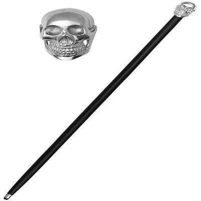 Walking Stick Canes For Man Woman Silver Skull