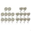 20 Pieces Vintage Style Wooden Hook Home S