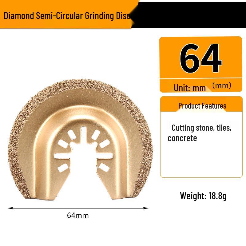 Universal Multifunctional Oscillating Saw Blade for Woodworking and Grinding