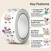 500Pcs/Roll Cute Hard-Working Cows Stickers 2.5cm/1.0'' 8 Designs Decals Diy Adorn Gifts Packaging Home Decoration Sealing Label