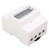 Watt Meter Electricity Usage Monitor Current Voltage Tester 1 Phase 4P LCD Display DIN Rail Mount