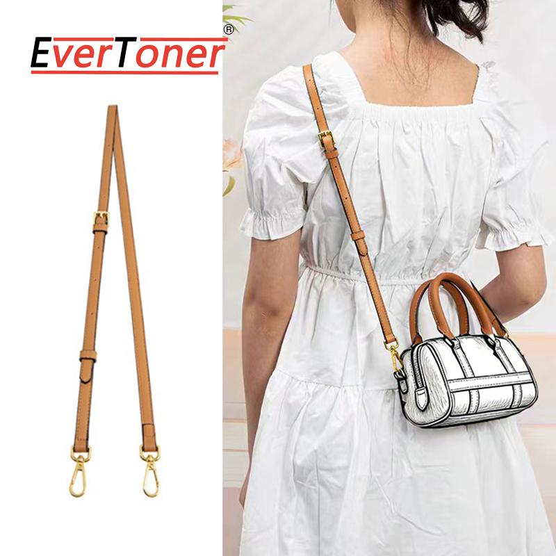 EverToner Leder Ersatz Umhängetaschenriemen für MC-Visetos Boston Tasche Schultergurt Abriebfeste Legierungskette Zubehör