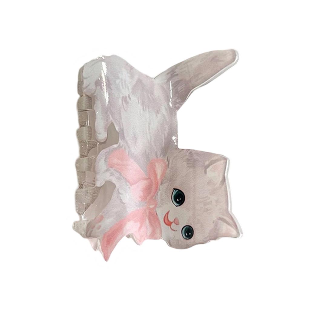 Cute Cat Hair Clips Claw Clips for Short Long Hair Acetate Hairpin Fashion Hair Accesories for Women Girls and Cat Lover