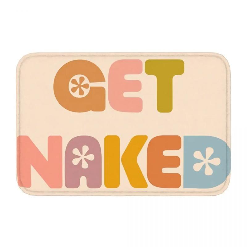 Get Naked Doormat Welcome Mat Bath Bedroom Living Room Soft Anti-slip Carpet Balcony Floor Rug Home Decoration