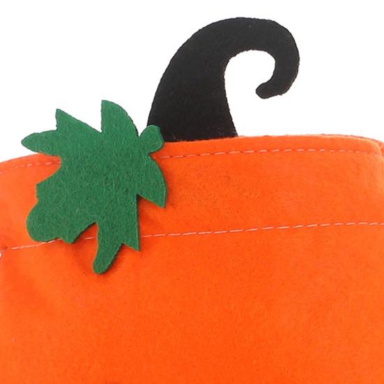 Reusable Halloween Bag Drawstring Pumpkin for Kids, Trick or Treat Candy Bag, Spooky Sack Non Woven Fabric Goodie Party Favors Favor