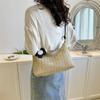 Versatile Woven Tote Bag For Women Modern Casual Shoulder Bag In Elegant Colors