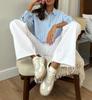 2025 Autumn/Winter Women's Long-Sleeved Striped Cardigan Shirt Jacket