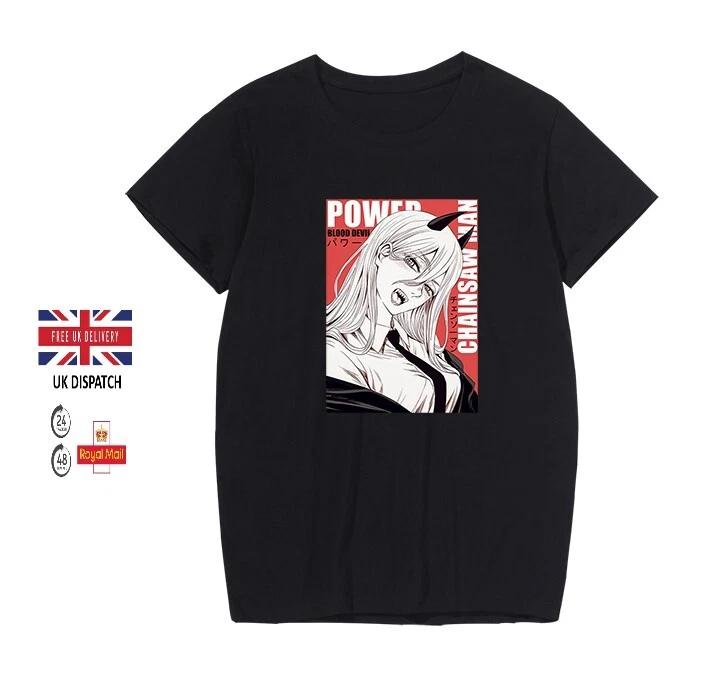 Chainsaw Unisex Power Anime Tshirt (Unisex) Roundneck S