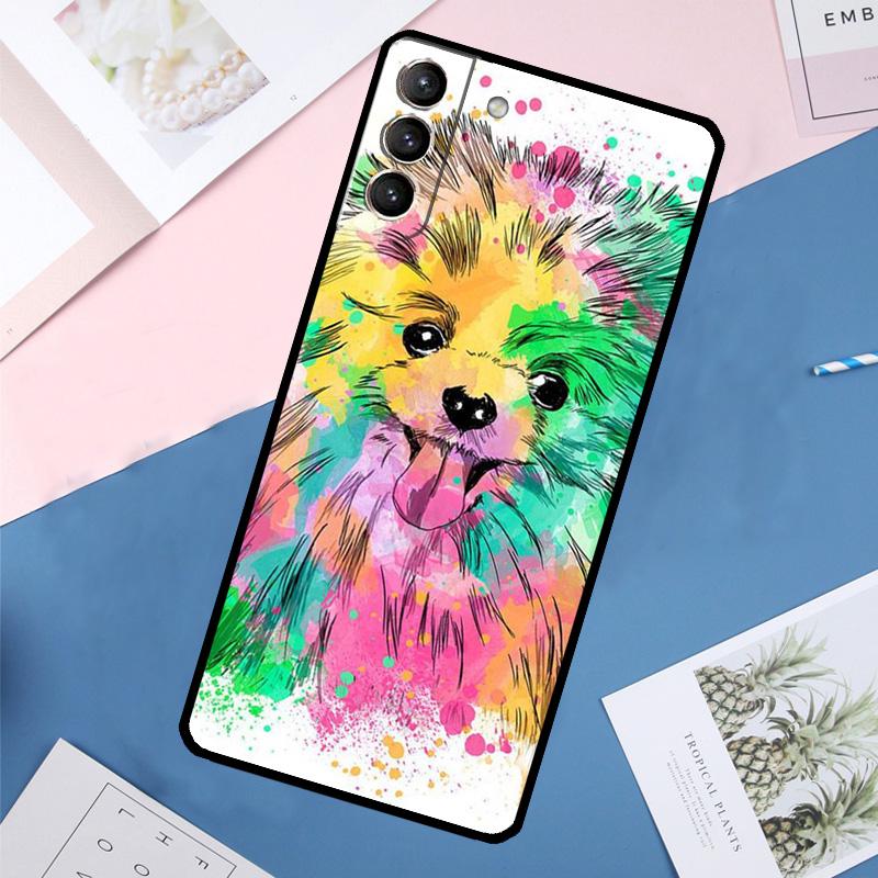 Pomeranian Dog Case For Samsung Galaxy S24 Ultra S20 S21 S22 S23 S25 Ultra S9 S10 Plus S25 FE Back Cover