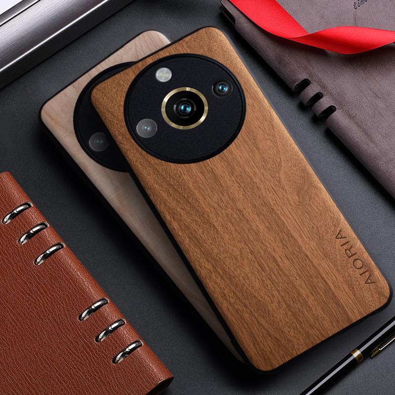 

Чехол для Realme 12 10 9 8 7 Pro Plus 11x 8i 9i 4G 5G, кожаный чехол с рисунком бамбукового дерева для Realme 12 pro plus, чехол-капа