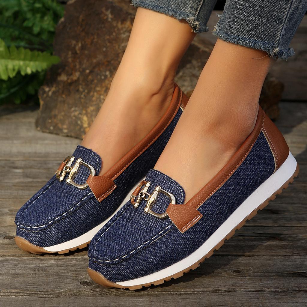 Fashion 2025 New Women Sneakers Spring Trend Low-top Casual Shoes Comfortable Slip-on Women Flat Shoes Fashion Round-toed Sneakers Women