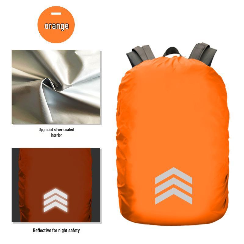 Reflektierende Wasserdichte Rucksack-Regenhülle - Schutz für Outdoor-Bergsteigen & Schultaschen.