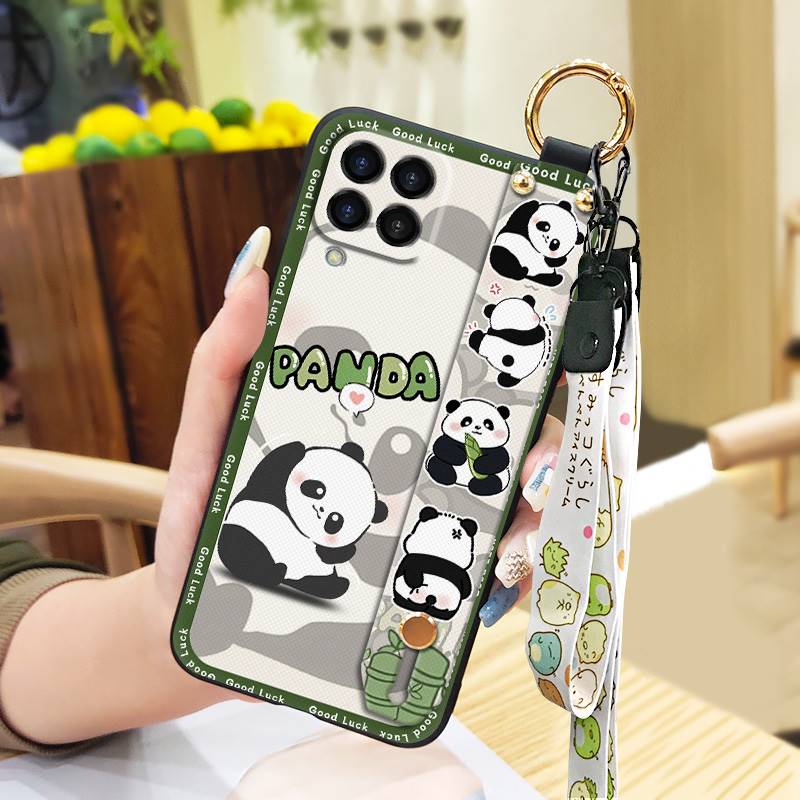 Soft case Silicone Phone Case For Samsung Galaxy M33 5G Global/SM-M336B/DS/Jump2 Cartoon Protective Lanyard Wristband