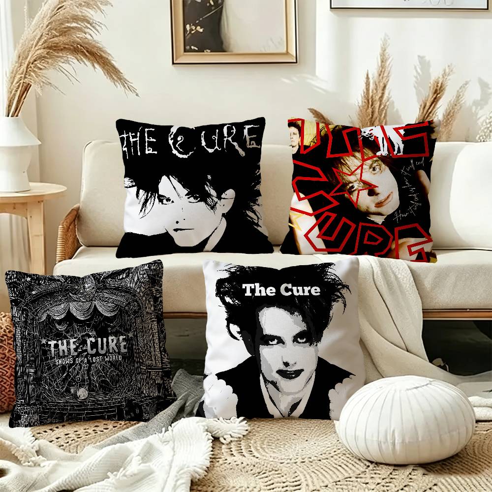 rock The Cure Decorative Room Aesthetics Pillow Case Home Decor Bedroom Sofa Bed Couch Pillow Cover 45x45