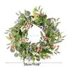 24TE Spring Wreath 20" Artificial Floral Wreath Colorful Flower Summer Wreath Front Door Wreath for Home Wedding Festival