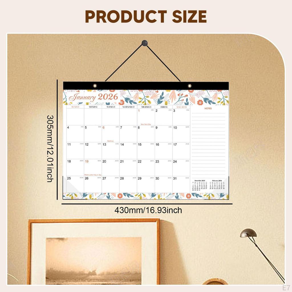Desk Calendar Classroom to Do List Month Hanging Planner for Office