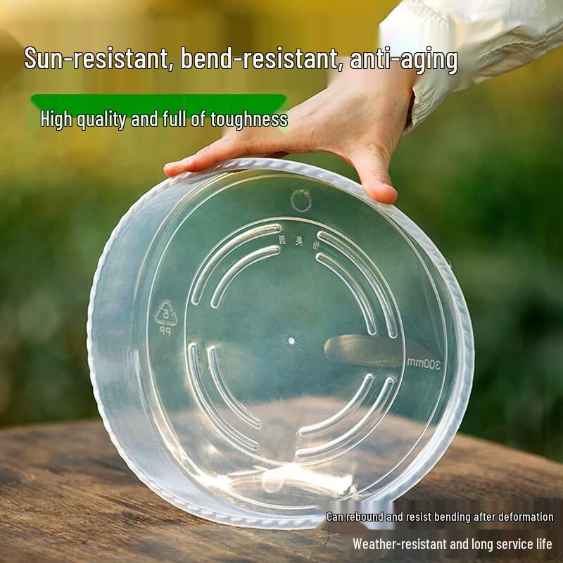 Meinaijia Thickened Round Plastic Plant Pot Saucers